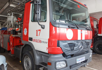 Зернохранилище загорелось в Акмолинской области