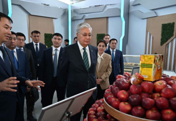 Токаев посетил выставку сельскохозяйственной продукции в Туркестанской области