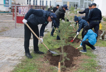 Зеленые скверы появятся на территории пожарных частей Астаны