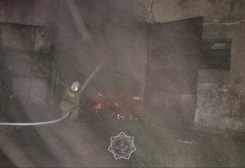 В Северном Казахстане ликвидировали пожар на складе с семенами льна