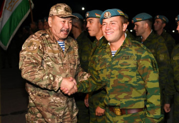 Алматыға Тәжікстанның Ұлттық әскери контингенті келді