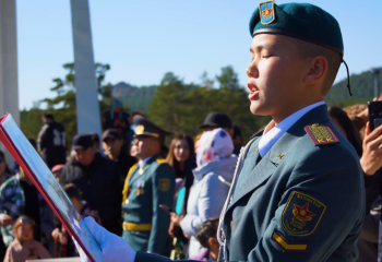 Щучинск қаласында кадеттер Отанға адал болуға ант берді