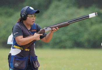 Асем Орынбай завоевала три золотые медали на Кубке Азии по стендовой стрельбе