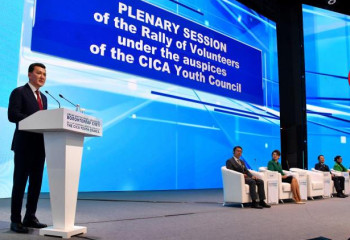 Ерлан Карин принял участие в Слете волонтеров СВМДА