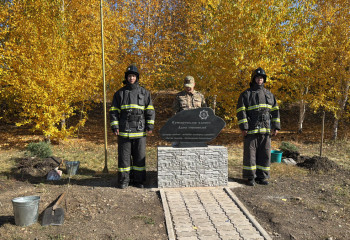 В ВКО открыли Аллею спасателей