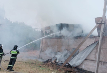 Түркістанда 45 тонна шөп өртеніп кетті