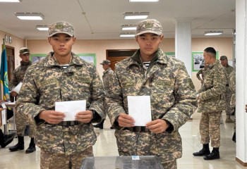 Қорғаныс министрлігі ЖОО-ның курсанттары референдумда дауыс берді