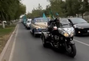 Парад ретроавтомобилей прошел в Конаеве