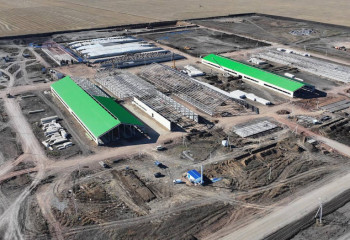 В Северо-Казахстанской области продолжается строительство молочно-товарной фермы на 1200 голов