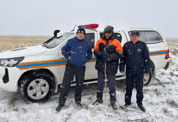 Қостанайда қолайсыз ауа райынан адасып қалған 3 адам құтқарылды