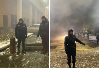 Гвардейцы предотвратили взрыв при пожаре в ресторане Астаны