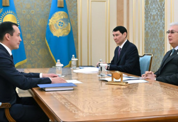 President of Kazakhstan receives Chairman of Board of JSC “NC “QazaqGaz” Sanzhar Zharkeshov