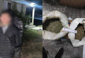 Свыше 13 кг высушенной марихуаны изъяли у жителя Тараза