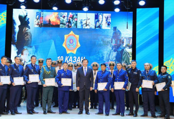 В Актюбинской области наградили сотрудники органов гражданской защиты