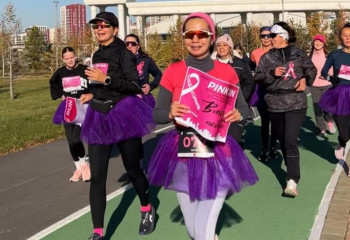 Сүт безі обырына қарсы күрес: Астанада Pink Run жарысына 300-ден астам қатысты