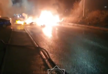 Елордада газ баллондары тиелген жүк көлігі жарылды