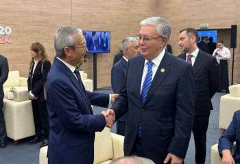 Kazakh President holds talks with participants of BRICS Plus summit