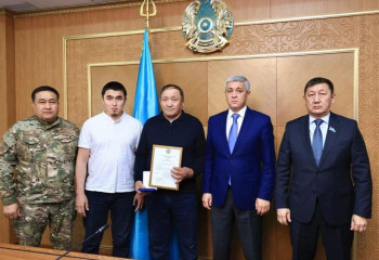 Қарағанды облысында қайтыс болған өрт сөндіруші мемлекеттік наградамен марапатталды