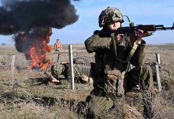 «Іле» полигонында 250-дей жас  сарбаз сауытты техника сынағынан өтті