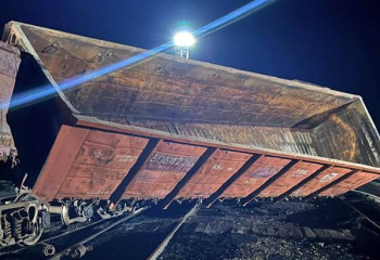 Шұбаркөл стансасында жүк вагондары рельстен шығып кетті