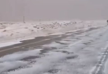 Сауд Арабиясында қар жауды