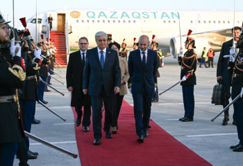 Kassym-Jomart Tokayev arrives in France for state visit