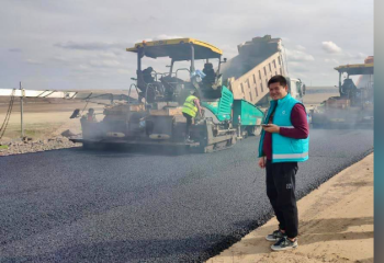 В Казахстане тестируют «тёплый асфальт»
