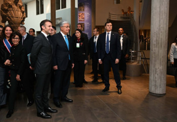 Қазақстан мен Франция президенттері Гиме азиялық өнер музейінде болды