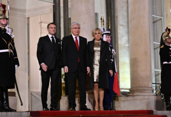 В Елисейском дворце прошел государственный прием в честь Президента Казахстана