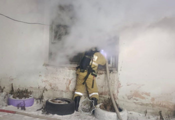 Көкшетауда ағаш шеберханасында өрт шықты