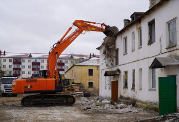 В Кокшетау начался снос ветхого жилья