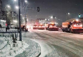 Астанада қар тазалауға 600-ден аса арнайы техника жұмылдырылады