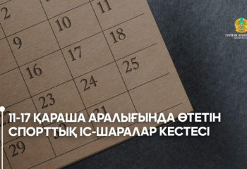 Алдағы аптада қандай спорттық іс-шаралар өтеді