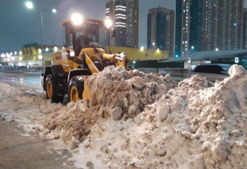 Астананы түнгі уақытта қардан тазалауға 1200-ден аса арнайы техника шықты