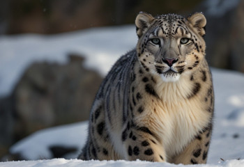 Beautiful snow leopard caught on trap camera in Katon-Karagay Park