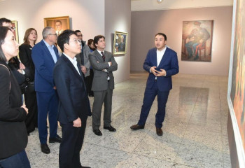 В Национальном музее РК открылась выставка «Образ эпохи в палитре Нагым-Бека Нурмухаммедова»