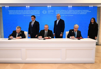 Тоқаев, Әлиев пен Мирзиёев стратегиялық келісімге қол қойды