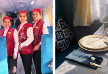 «Алматы–Туркестан–Ташкент–Алматы»: туристический поезд Jibek joly отправился в первое путешествие