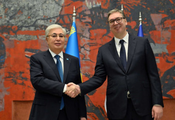 Kassym-Jomart Tokayev and Aleksandar Vučić hold talks in narrow format