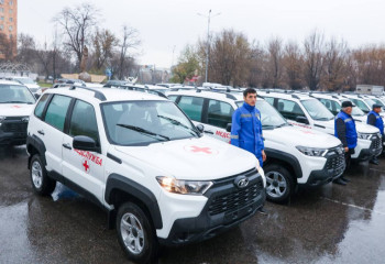 В Жамбылской области обновляют парк автомобилей скорой помощи
