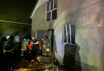 Жамбыл облысында өрттен әйел мен оның төрт немересі құтқарылды