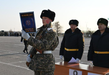 Маңғыстауда әскери ант қабылдау рәсімі салтанатты түрде өтті