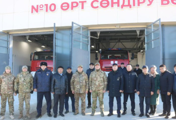 ТЖМ басшысы Атырау облысында жаңа өрт сөндіру бөлімін ашты