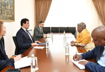 South African Ambassador received at  Kazakh FM on occasion of completion of her diplomatic mission