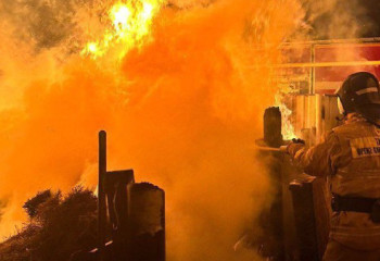 Около двух тонн сена горело в Актюбинской области