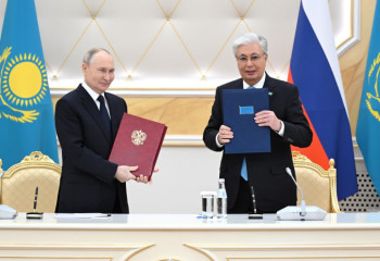 Токаев и Путин подписали Совместное заявление об углублении стратегического партнерства