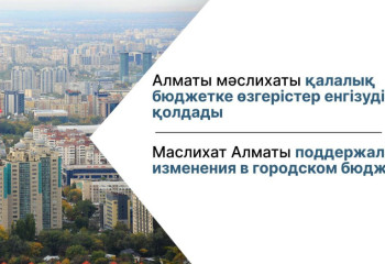 Маслихат Алматы поддержал изменения в городском бюджете