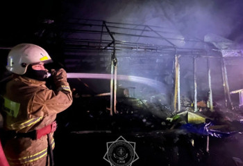 В Алматы произошел пожар