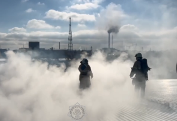 В Талдыкоргане пожарные ликвидировали возгорание в торговом центре