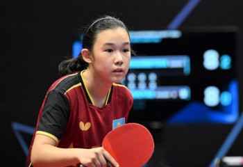 11-летняя казахстанка стала абсолютной чемпионкой страны по настольному теннису